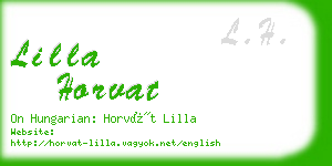 lilla horvat business card